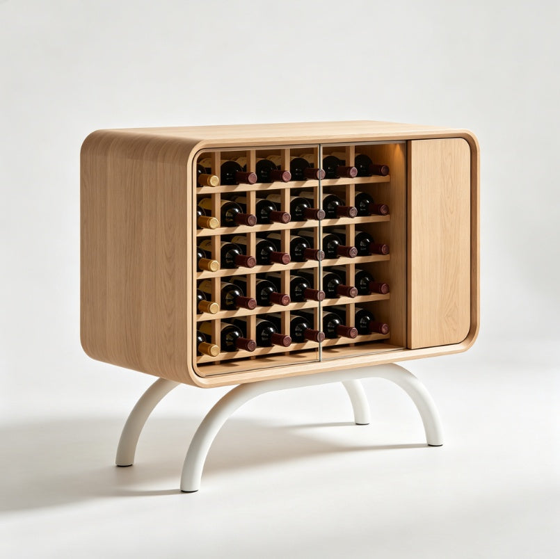 Minimalist Wine Storage Cabinet