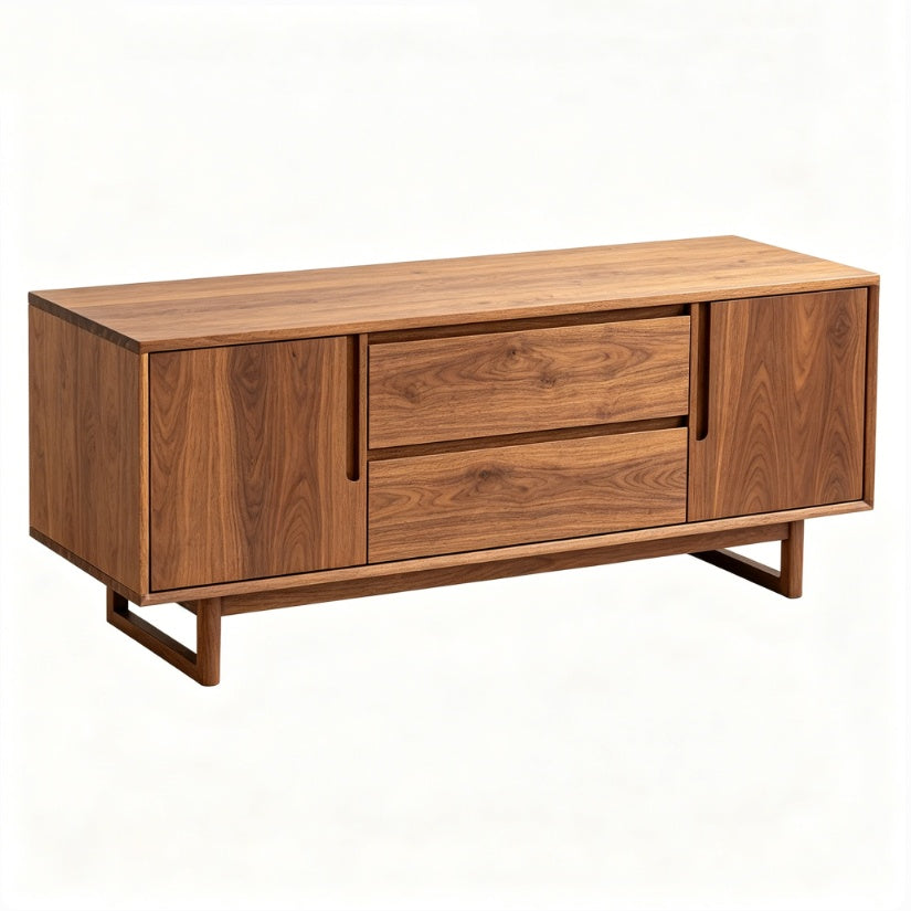 Solid Wood Minimalist TV Stand
