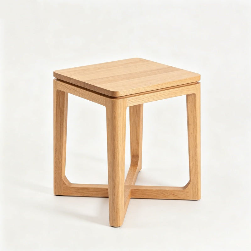 Nordic Minimalist Solid Wood Side Table