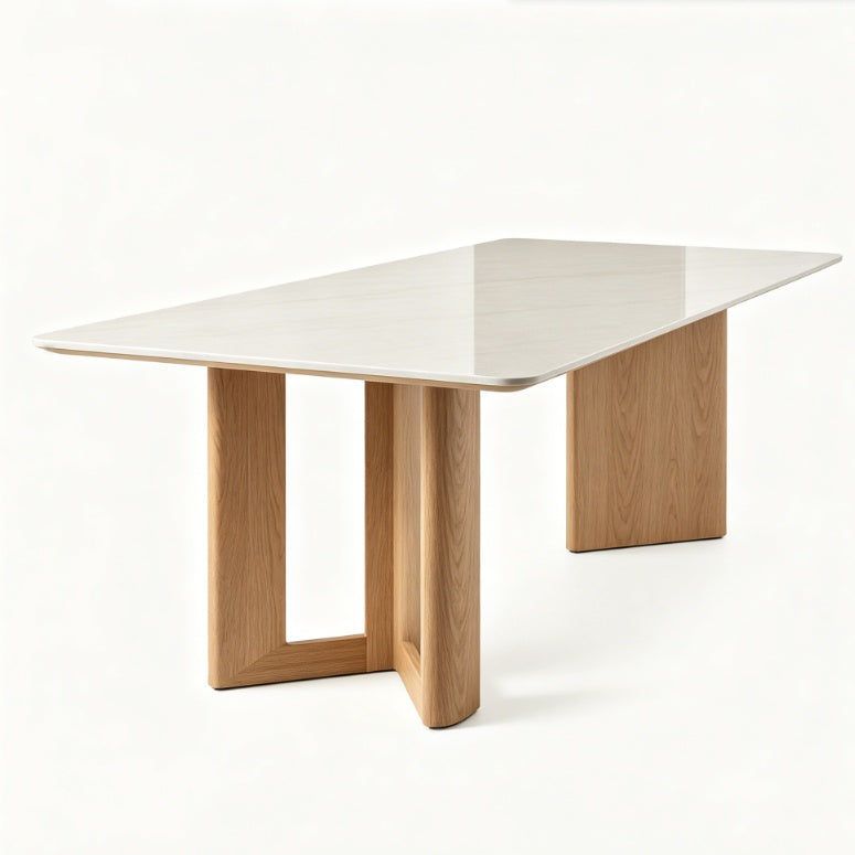 Nordic Minimalist Sintered Stone Dining Table